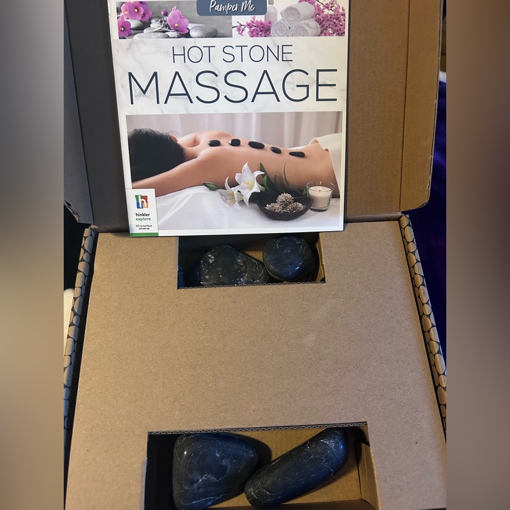 Black Hot Stone Massage Set